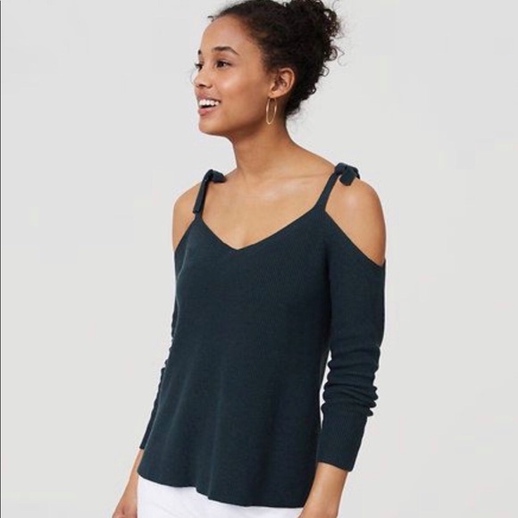 loft cold shoulder sweater